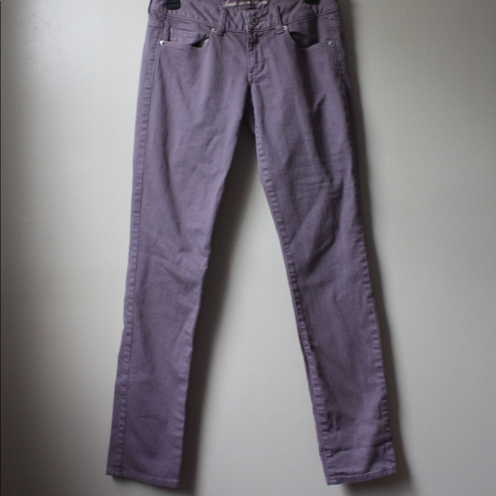 American Eagle purple jeans